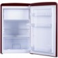 Kühlschrank mit Gefrierfach 88 cm Höhe Retro Design weinrot [3/4]