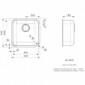 Medizinische Spüle IB4040-CC für alle Einbauarten [2/5]