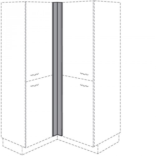 Eckblende für Highboard für Ecke 650 x 650 mm