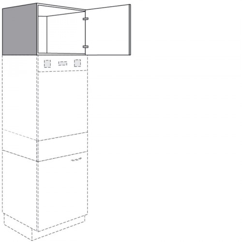 Aufsatzschrank mit 1 Drehtür