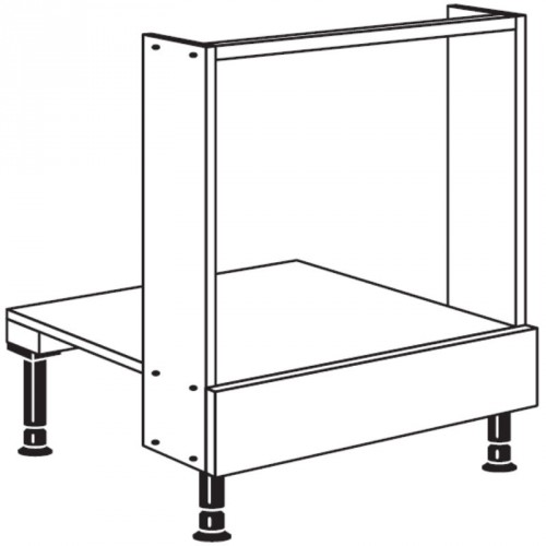 Herd-Umbauschrank mit 1 feste Blende