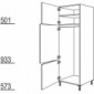 Hochschrank Geräte-Umbau für Kühl- und Gefrierautomat [2/9]