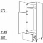 Hochschrank Geräte-Umbau für Kühl- und Gefrierautomat [2/9]