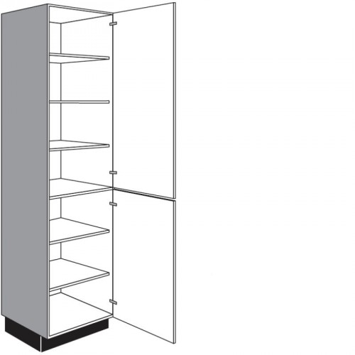 Seitenschrank für Geschirr mit 2 Drehtüren