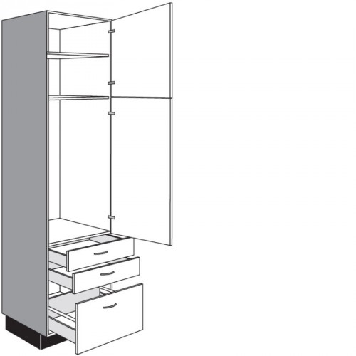 Seitenschrank für Geräte mit 1 Drehtür