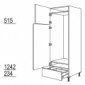 Hochschrank Geräte-Umbau G145A-01 für Kühlschrank [4/4]