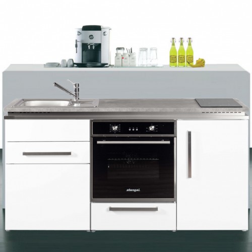 Kompaktküche 170 cm breit mit Backofen