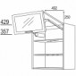 Wandschrank mit 1 Falt-Lifttür [2/13]