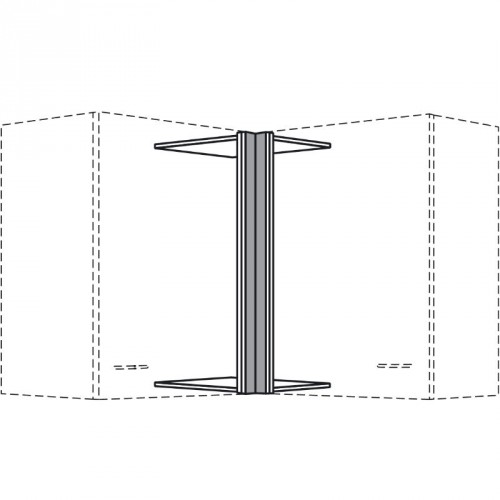 Eckblende für Hängeschränke mit 723 mm Höhe in Frontfarbe