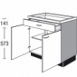 Unterschrank für Kochmulde oder Induktionskochfelder [2/16]