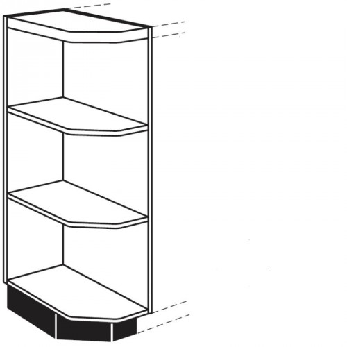 Maxi Abschlussregal abgeschrägt