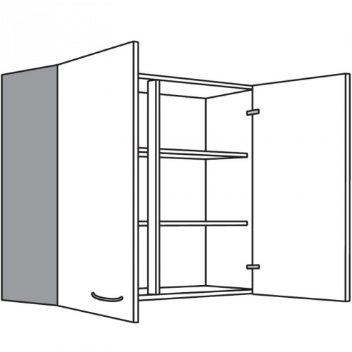 Hängeschrank mit 2 Drehtüren