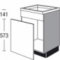 Spülen Unterschrank mit 1 lose Front und 1 Griff [2/16]