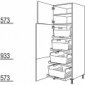 Hochschrank mit Wäschekorb-Tablar [2/9]