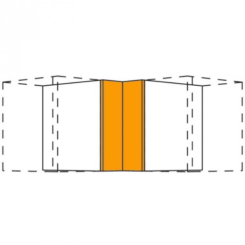 Winkelpassstück in Frontmaterial