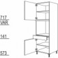 Hochschrank für Geräte-Umbauten, Backofen [2/9]