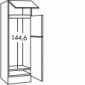 Hochschrank für Kühl- und Gefrierkombination mit Nischenhöhe 144,6 cm [2/32]