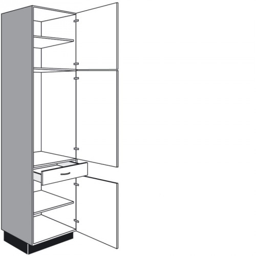 Geräteumbauschrank mit 3 Drehtüren