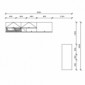 Küchenblock Leerblock Impuls 270x150 cm Stellmass [3/4]