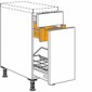 Unterschrank mit 1 Schubkasten 1 Innenschubkasten 1 Auszug [1/12]