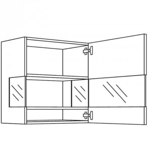 Solitärvitrine Boulevard mit 1 Glastür