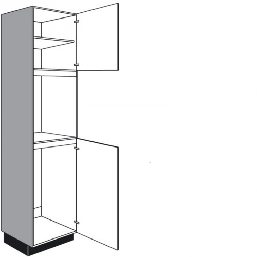 Einbau-Geräteschrank mit 2 Drehtüren