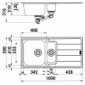 Riva 4 Edelstahl Einbauspüle mit Abtropffläche und Restebecken [2/4]