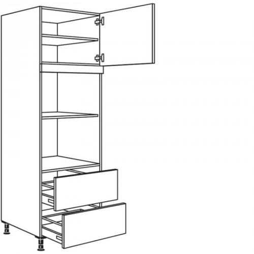 Hochschrank für Geräte-Umbauten, Mikrowelle und Dampfgarer