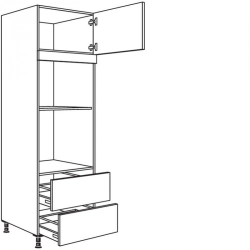 Hochschrank für Geräte-Umbauten, Backofen und Dampfgarer 590, 450 mm Nische