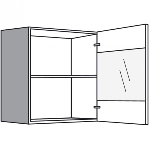 Hängeschrank mit Glastür