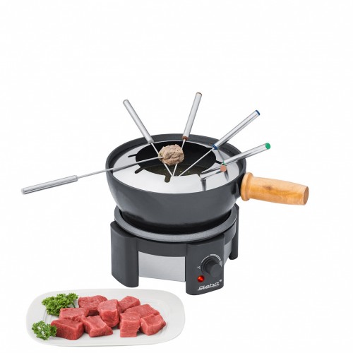 Guss-Fondue-Set mit emailliertem Guss-Topf