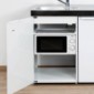 Büroküche Metall 100 cm breit mit Mikrowelle [11/15]