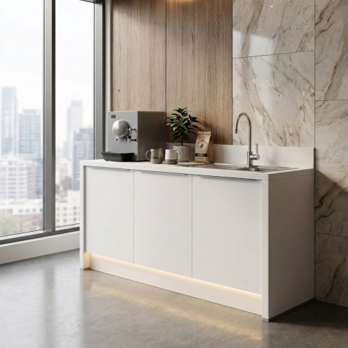 B&uuml;rok&uuml;che Impuls 188 cm mit seitlichen Wangen