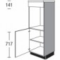 Highboardschrank für Einbaugeräte mit 1 Geräte-Drehtür [2/21]