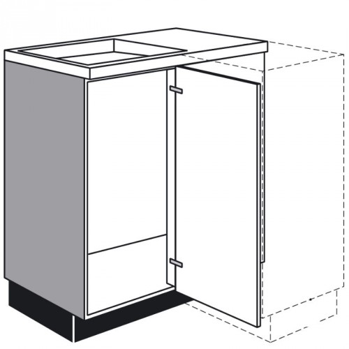 Maxi-Spülen-Eck-Unterschrank mit 1 Drehtür