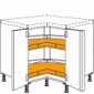 Eckschrank mit 2 durchgehende Türen [1/12]