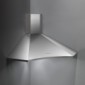 Eckhaube 100 cm Edelstahl (AISI 304) [1/3]