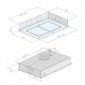 Vollglas Deckenlüfter zzgl. externer Motor nach Wahl 100 oder 120 x 70 cm [3/7]