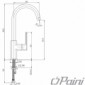 Paini OVO Küchenarmatur mit schwenkbarem Auslauf [2/2]