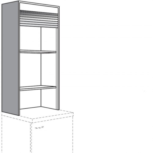 Aufsatzschrank mit Rollladen