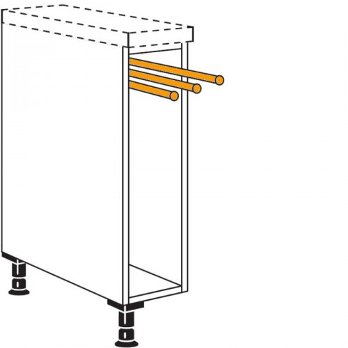 Unterschrankregal mit 4 Handtuchhalter