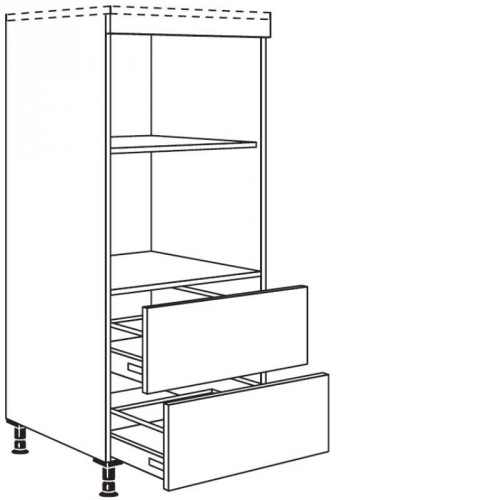 Highboard für Geräte-Umbauten für Dampfgarer und Backofen