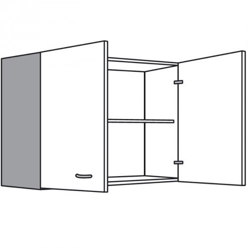 Oberschrank mit 2 Drehtüren