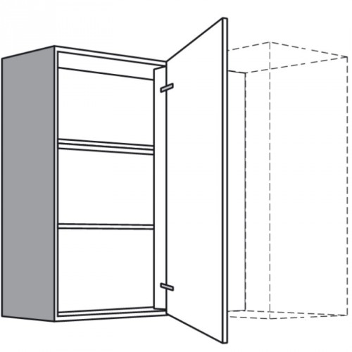 Eck-Hängeschrank mit 1 Drehtür