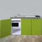 Büroküche Kompaktküche 150 cm breit mit Mikrowelle [6/13]