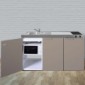 Büroküche Kompaktküche 150 cm breit mit Mikrowelle [8/13]