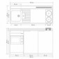 Büroküche Kompaktküche 150 cm breit mit Mikrowelle [13/13]