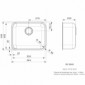 Medizinische Spüle IB5040-CC für alle Einbauarten [2/5]