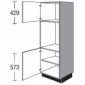 Geräteumbauschrank mit 2 Drehtüren und 1 verstellbarer Fachboden [2/21]