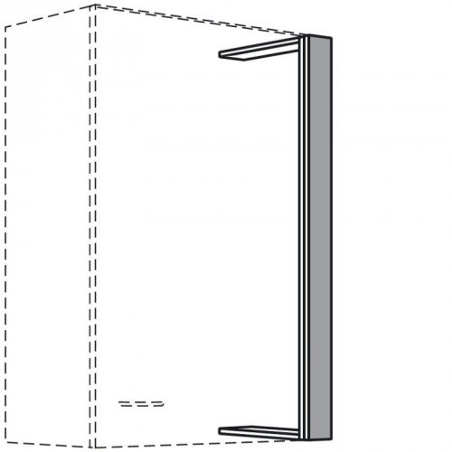 Blende für Hängeschränke, 867 mm hoch in Frontfarbe